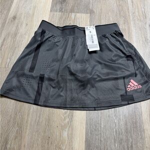 adidas Black Skater Skirt with Pink Logo